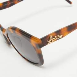 Loewe Havana LW40079U Curvy Square Sunglasses 