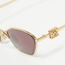 Pre Owned Loewe Plum/Gold LW40115U Cat Eye Sunglasses
