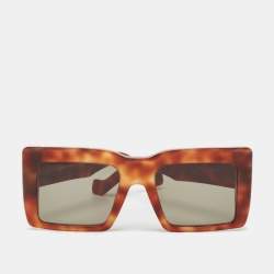 Loewe Tortoise/Green LW40018I Square Sunglasses