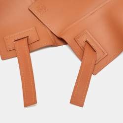 Pre Owned Loewe Brown Leather Obi Corset Belt M