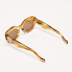 Pre Owned Loewe Brown  LW400511 Cat Eye Sunglasses