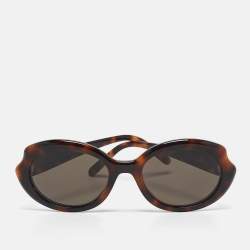 Loewe Brown Brown Tortoise Shell Effect LW401471 Mini Oval Sunglasses