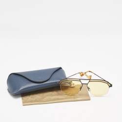 Loewe Yellow LW40016I Frame Aviator Sunglasses