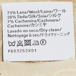 Loewe Beige Anagram Wool & Silk Scarf