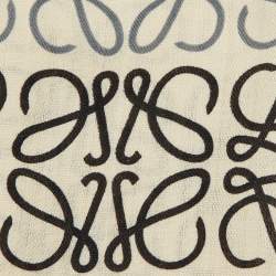 Loewe Beige Anagram Wool & Silk Scarf