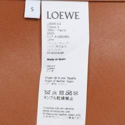 Pre Owned Loewe Brown Leather Obi Corset Belt S