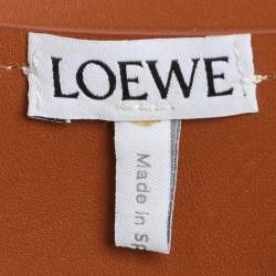 Pre Owned Loewe Brown Leather Obi Corset Belt S
