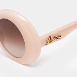 Loewe Peach/Brown Gradient LW40089I Frame Oval Sunglasses
