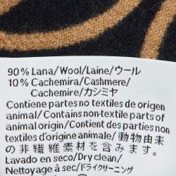 Loewe Beige/Black Anagram Wool & Cashmere Scarf