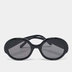Pre Owned Loewe Black LW40135I Round Sunglasses