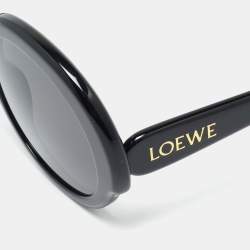 Pre Owned Loewe Black LW40135I Round Sunglasses