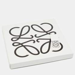 Pre Owned Loewe Cream Anagram Wool Scarf