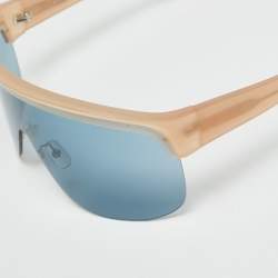 Pre Owned Loewe Blue/Beige LW40034U Mask Shield Sunglasses