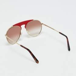 Pre Owned Loewe Red Gradient LW40005U Aviator Sunglasses