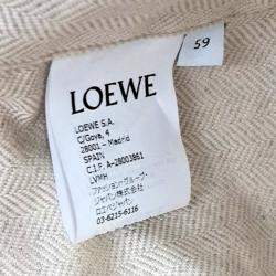 Pre Owned Loewe leather Burgundy bucket hat