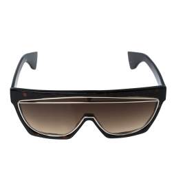 Pre Owned Loewe Brown Havana/ Brown Gradient LW40012I Tyra Masque Sunglasses