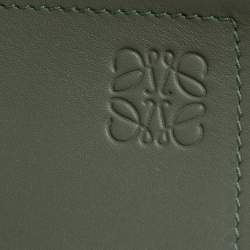 Pre Owned Loewe Pickle Green Leather Obi Waist Belt M