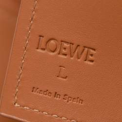 Pre Owned Loewe Brown Leather Obi Waist Belt L