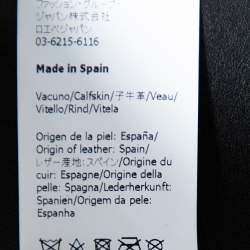 Pre Owned Loewe Black Leather Obi Waist Belt S