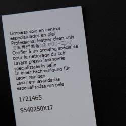 Pre Owned Loewe Black Leather Obi Waist Belt S