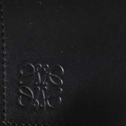 Pre Owned Loewe Black Leather Obi Waist Belt S