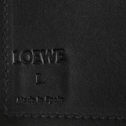 Pre Owned Loewe Black Leather Obi Waist Belt L
