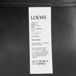 Pre Owned Loewe Black Leather Obi Waist Belt L