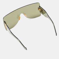 Loewe Green LW40093U Shield Sunglasses 