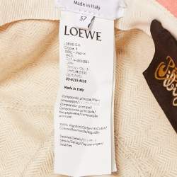 Loewe x Paula's Ibiza Coral Pink Shell Print Canvas Bucket Hat