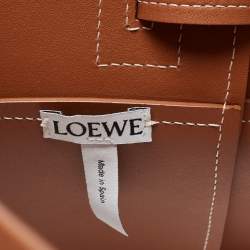 Pre Owned Loewe Brown Leather Obi Waist Belt L