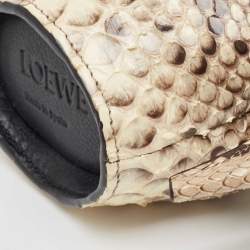 Loewe Beige Python and Leather Elephant Purse Bag Charm