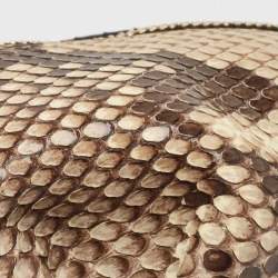 Loewe Beige Python and Leather Elephant Purse Bag Charm