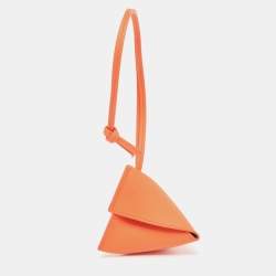 Pre Owned Loewe Orange Leather Puzzle Fold Charm