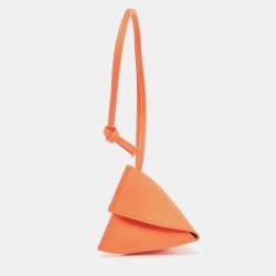 Loewe Orange Leather Puzzle Fold Charm