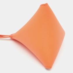 Loewe Orange Leather Puzzle Fold Charm