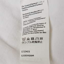 Pre Owned Loewe White Anagram Embroidered Cotton T-Shirt M