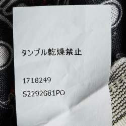 Pre Owned Loewe Navy Blue Printed Linen Culotte Pants XS