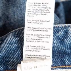 Pre Owned Loewe Blue Denim Anagram Baggy Jeans L Waist 30"