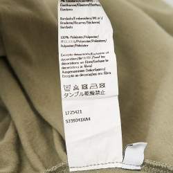 Pre Owned Loewe Green Anagram Logo Embroidered Cotton T-Shirt S