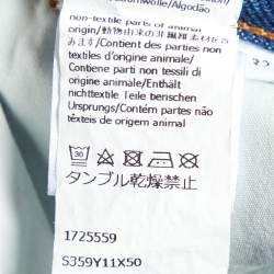 Pre Owned Loewe Blue Denim Anagram Detail Baggy Jeans XS