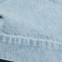 Pre Owned Loewe Blue Washed Denim Wide-Leg Jeans S Waist 26"