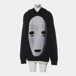 Pre Owned Loewe x Spirited Black Away Knitted Hood Sweatshirt XS
