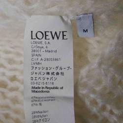 Pre Owned Loewe Off-White Cable Knit Cardigan M