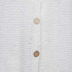Pre Owned Loewe Off-White Cable Knit Cardigan M