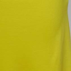 Pre Owned Loewe Yellow Jersey Asymmetric Long Dress L