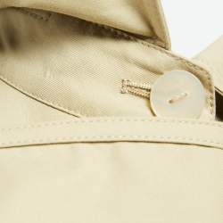 Pre Owned Loewe Brown Cut-Out Cotton Hooded Parka Jacket M