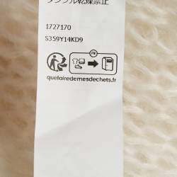 Pre Owned Loewe White Anagram Mohair Sheer Vest M