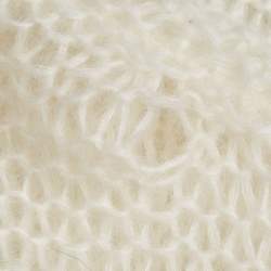 Pre Owned Loewe White Anagram Mohair Sheer Vest M