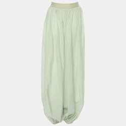 Loewe Green Cotton Harem Trousers M