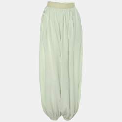 Loewe Green Cotton Harem Trousers M